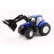 Traktor modrý NEW HOLAND 40cm s radlicí