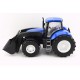 Traktor modrý NEW HOLAND 40cm s radlicí